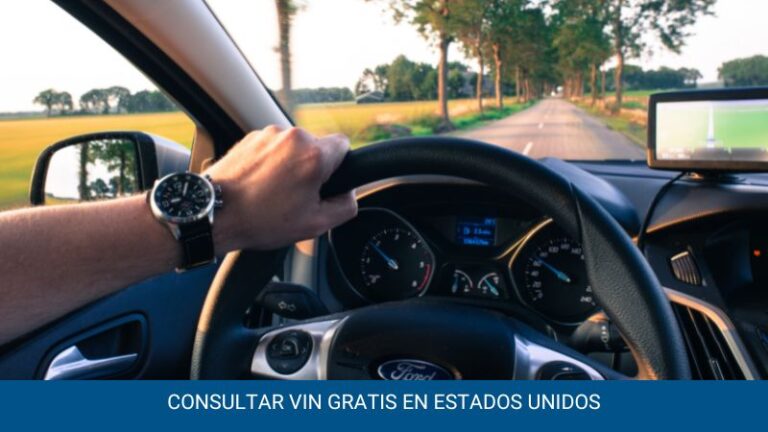 Consultar VIN gratis en Estados Unidos