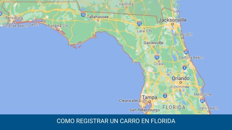 Como registrar un Carro En Florida
