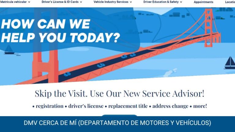 DMV cerca de mí (Departamento de motores y vehículos)