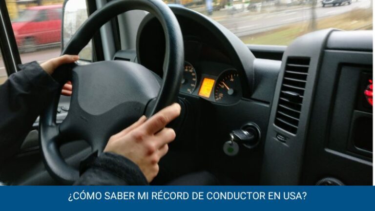 ¿Cómo saber mi record de conductor en USA?