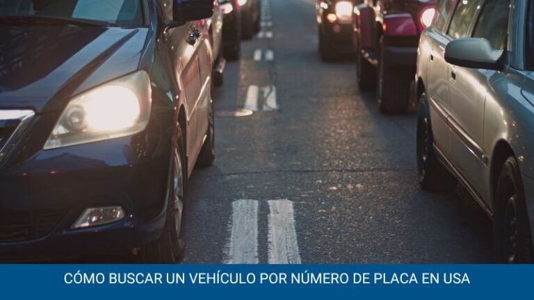 Cómo buscar un vehículo por número de placa en USA
