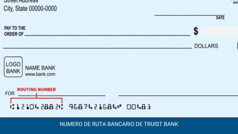 numero de ruta en banco truist