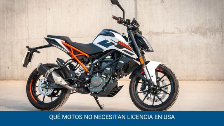 Qué motos no necesitan licencia en USA