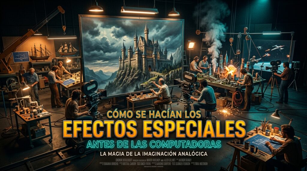 Imagen representativa de Cómo se Hacían los Efectos Especiales Antes de las Computadoras