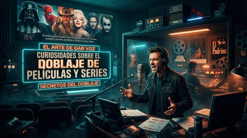 Imagen representativa de Curiosidades Sobre el Doblaje de Películas y Series
