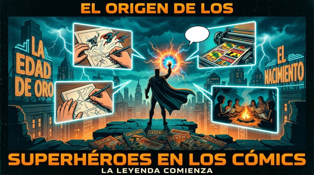Imagen representativa de El Origen de los Superhéroes en los Cómics