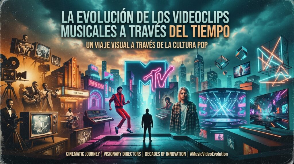 Imagen representativa de La Evolución de los Videoclips Musicales a Través del Tiempo