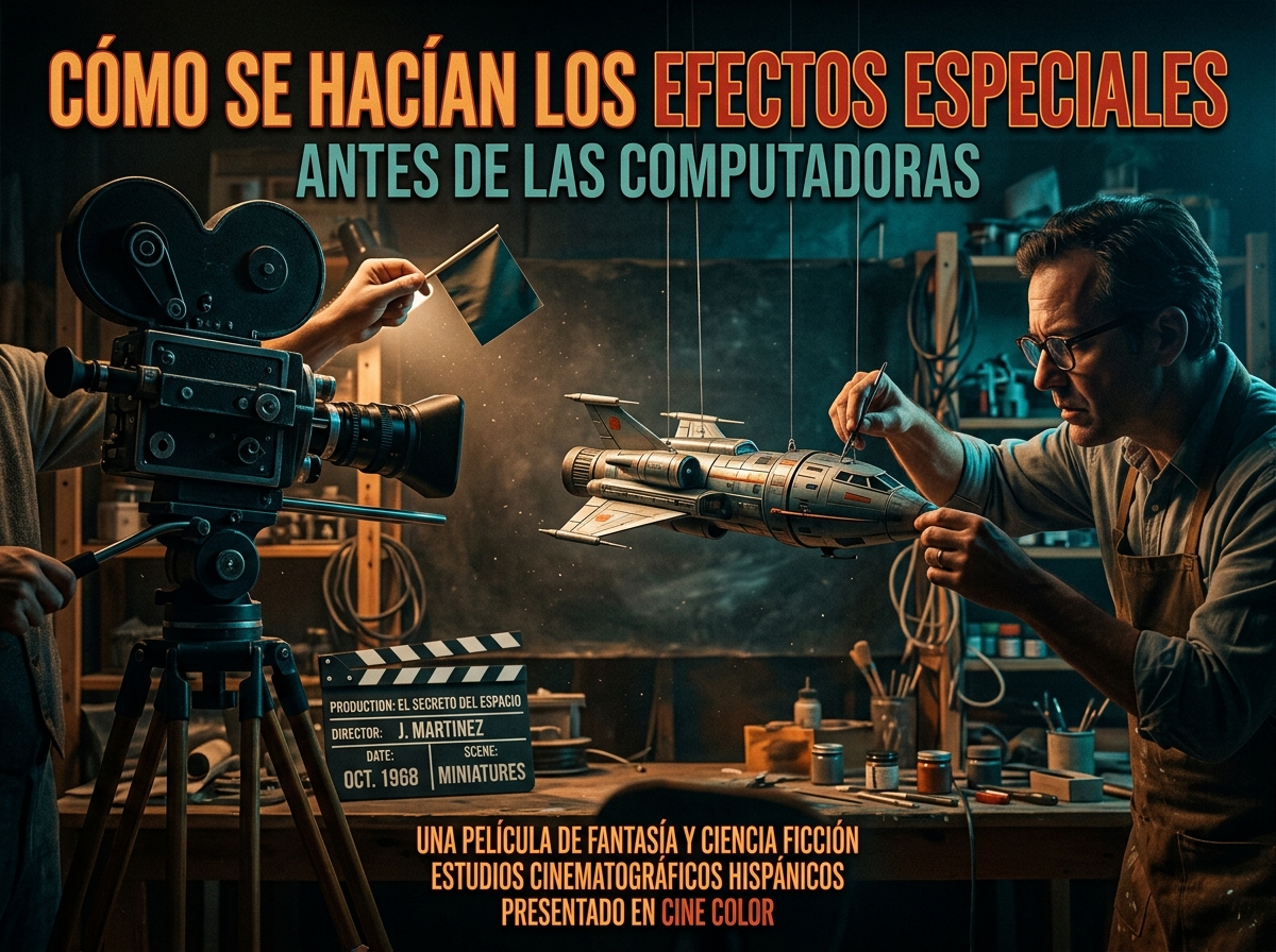 Detalles visuales de Cómo se Hacían los Efectos Especiales Antes de las Computadoras