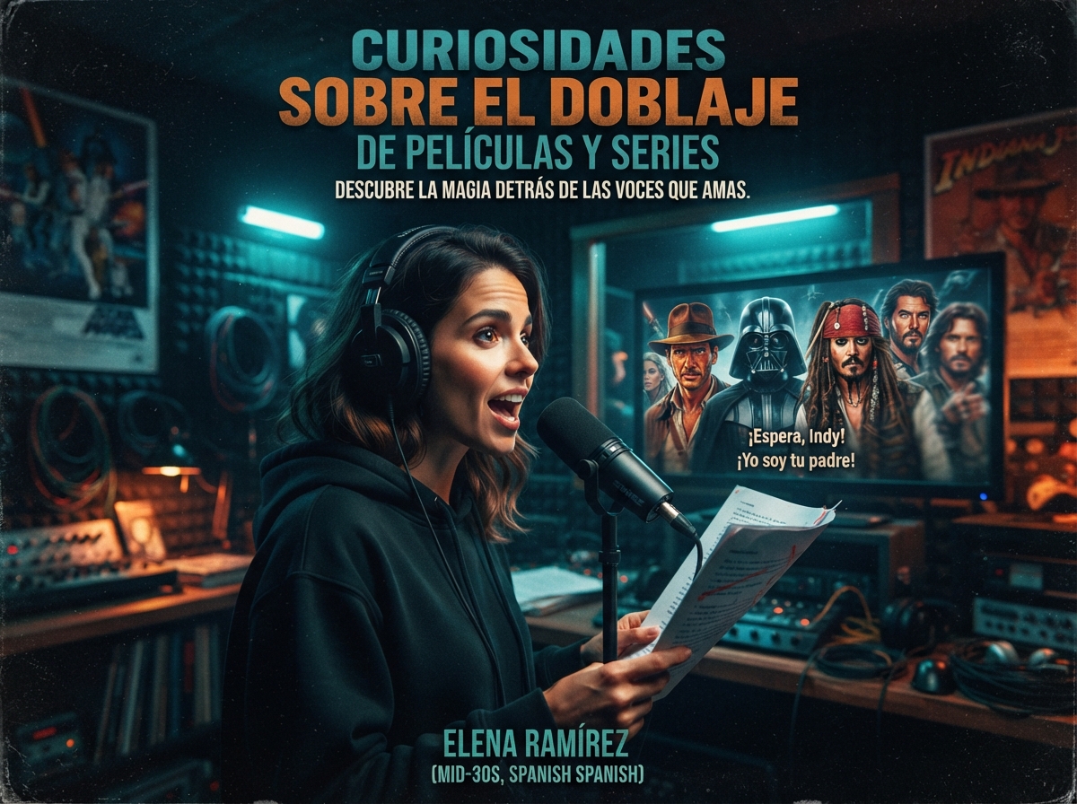 Detalles visuales de Curiosidades Sobre el Doblaje de Películas y Series